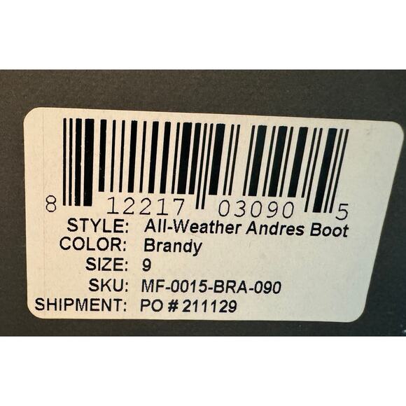 Nisolo All-Weather Andres Lace-Up Boots Brandy Leather Size 9 - New tried on main image 8